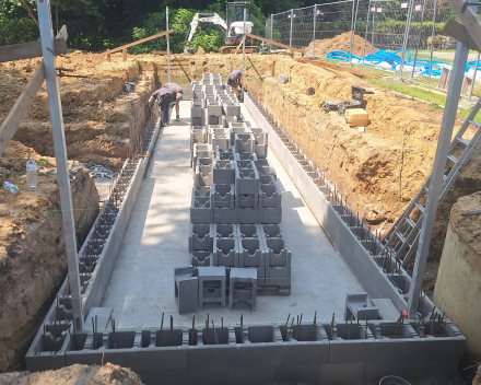 Totaalproject: Tuinaanleg met bouw zwembad