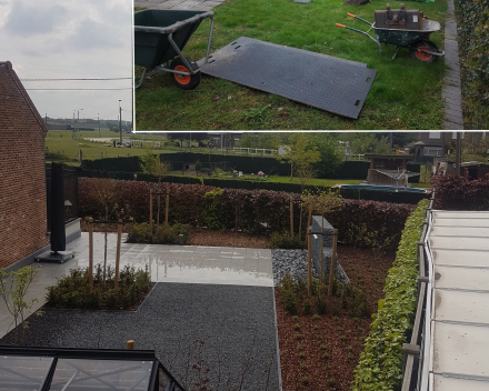 Tuinaanleg - totaalproject heraanleg tuin (voor en na)